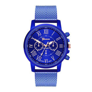 Hot Selling GENEVA Women's Casual Silicone Strap Quartz Watch Top Brand Girls Bracelet Clock WristWatch Women Relogio Feminino F