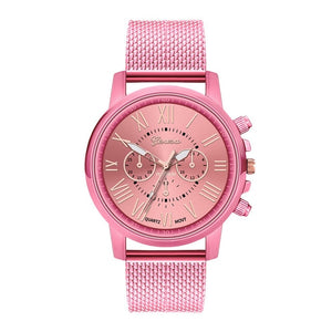 Hot Selling GENEVA Women's Casual Silicone Strap Quartz Watch Top Brand Girls Bracelet Clock WristWatch Women Relogio Feminino F