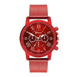 Hot Selling GENEVA Women's Casual Silicone Strap Quartz Watch Top Brand Girls Bracelet Clock WristWatch Women Relogio Feminino F