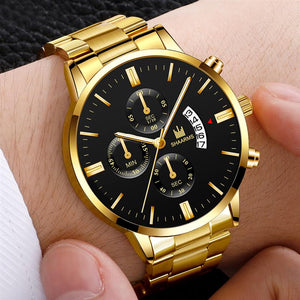 Fashion Business Watches Luxury Men'S Stainless Steel Male Quartz Watch Man Wristwatch Military Sport Clock Relogio Masculino