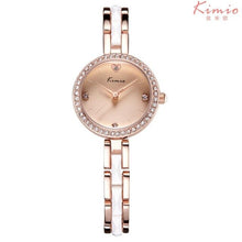 Load image into Gallery viewer, KIMIO Women&#39;s Stainless Steel Mesh Strap Dress Watches Woman Ladies Simple Bracelet Wrist Watch Clock Calendar Display With Box