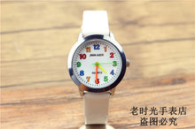 Load image into Gallery viewer, Fashion Round Learn To Time Kids Boy Girl  Quartz Student Wristwatch Children&#39;s Tutor Watch simple design child gift clock