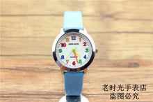 Load image into Gallery viewer, Fashion Round Learn To Time Kids Boy Girl  Quartz Student Wristwatch Children&#39;s Tutor Watch simple design child gift clock