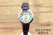 Load image into Gallery viewer, Fashion Round Learn To Time Kids Boy Girl  Quartz Student Wristwatch Children&#39;s Tutor Watch simple design child gift clock