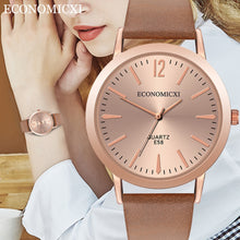 Load image into Gallery viewer, Ladies Watch Women&#39;s Leather Strap Watches Casual Quartz Analog Round Dial Wrist Watch Gifts Relojes Para Mujer Byan Kol Saati*A