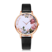 Load image into Gallery viewer, Brand Women Bracelet Watch Fashion Rose Gold Flowers Leather Simple Women Dress Watches Luxury Business Gift Clock Watch A40