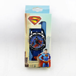 Children's Cartoon Batman Kids Watch Spiderman Ben 10 Supreman Child Watch Boys Leather Strap Quartz Watch Reloj Nino Boy Gift