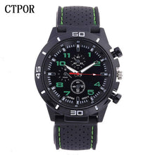 Load image into Gallery viewer, 9-18 years Old Sports Children&#39;s Watch Military Sports Car Style Man Watches Silicone Wristwatch Child Student Clock Kids Boy WA